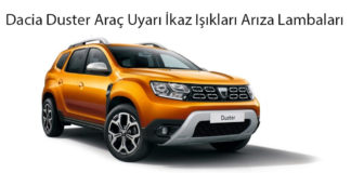 Dacia Duster Araç Uyarı İkaz Işıkları Arıza Lambaları