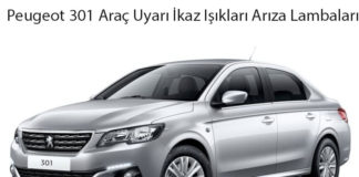 Peugeot 301 Araç Uyarı İkaz Işıkları Arıza Lambaları