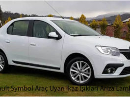 Renault Symbol Araç Uyarı İkaz Işıkları Arıza Lambaları