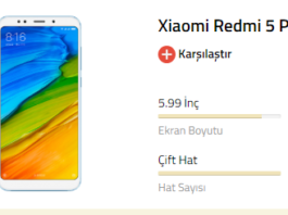 Xiaomi Redmi 5 Plus ekran değişim fiyatı