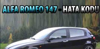 Alfa Romeo 147 arıza kodu
