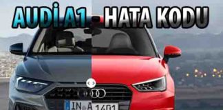 Audi A1 arıza işaretlerii