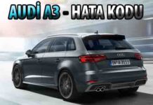 Audi a3 arıza