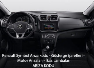 Renault Symbol Arıza kodu - Gösterge işaretleri - Motor Arızaları - İkaz Lambaları